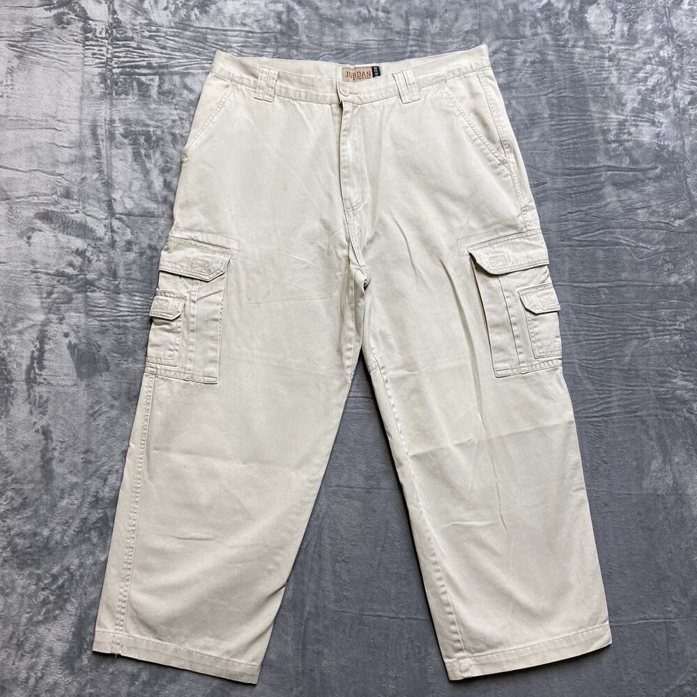 Vintage Jordan By Claudio Muck Cargo Pants Men’s Size 36x30 Beige Pants